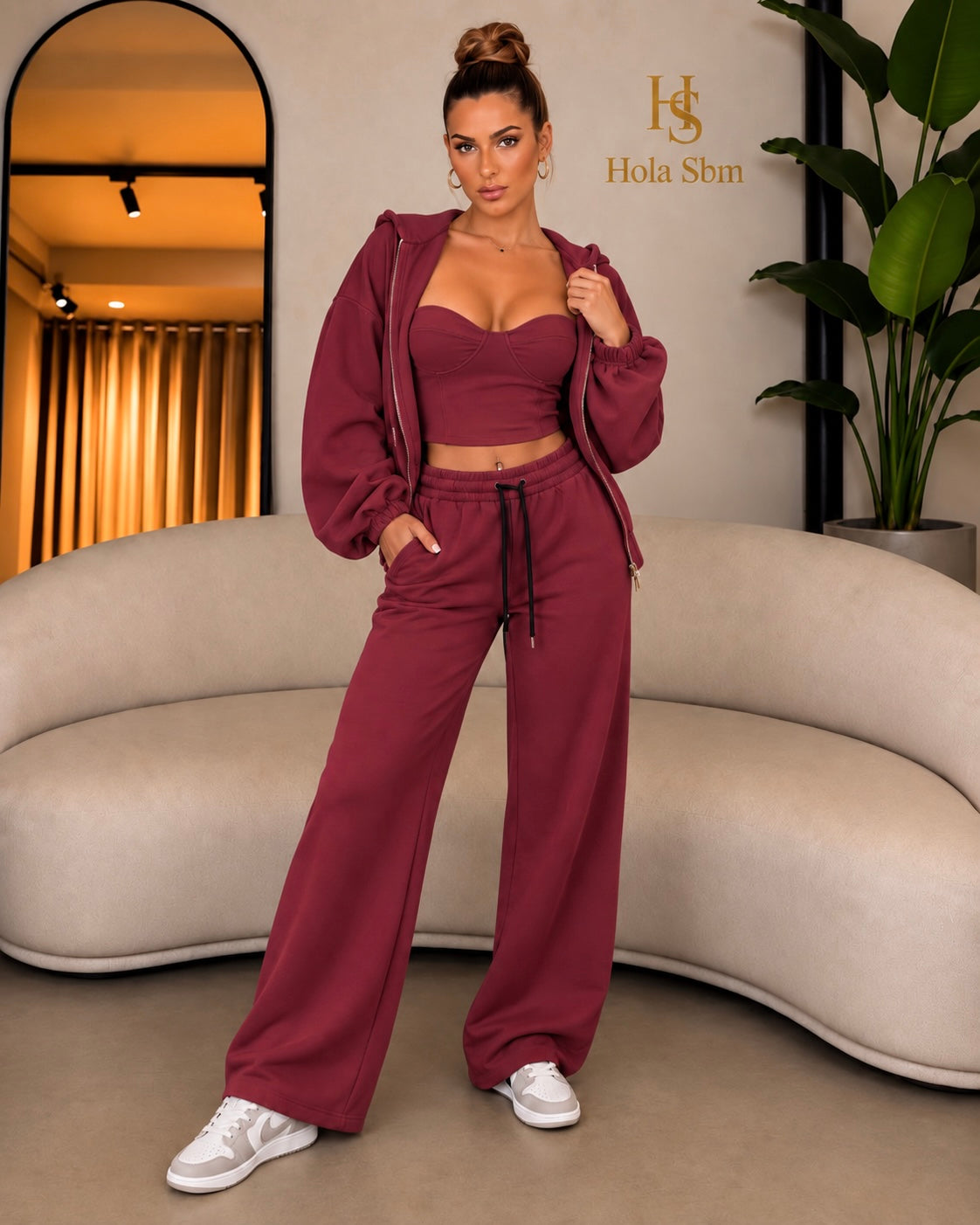 Coordset Katia colore bordeaux